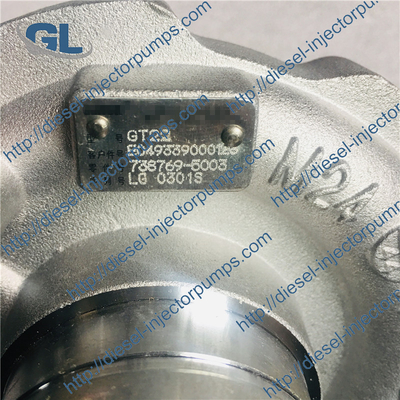 GT22 Turbo 738769-5003 E049339000128 E049339000054 pour le camion de collecte de Foton Aoling avec le moteur de BJ493ZQ BJ493ZLQ3